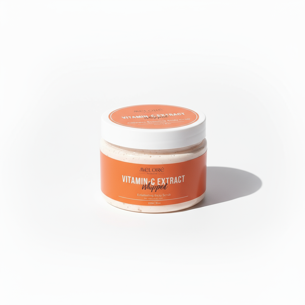 🍊Vitamin-C Extract Whipped - 250g Exfoliating Body Scrub For Sensitive Skin - Infused with Glycolic Acid 🍊