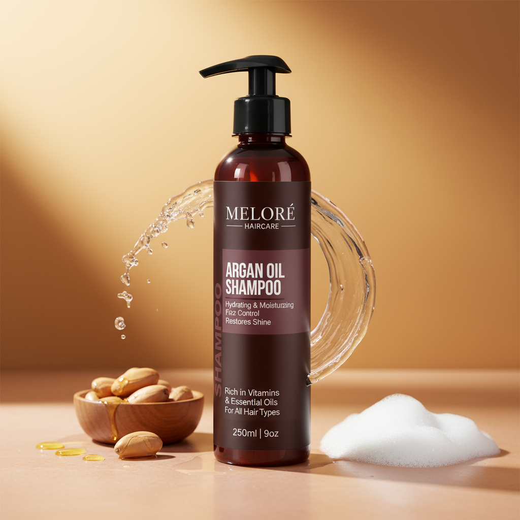 Argan Oil Shampoo – Gentle Daily Cleanser for All Hair Types - 250ml